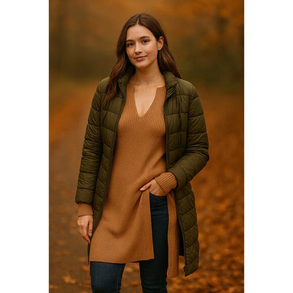 Ett:twa By Anthropologie SZ L Amrita Merino Blend V-Neck Long Ribbed Sweater - Picture 1 of 8